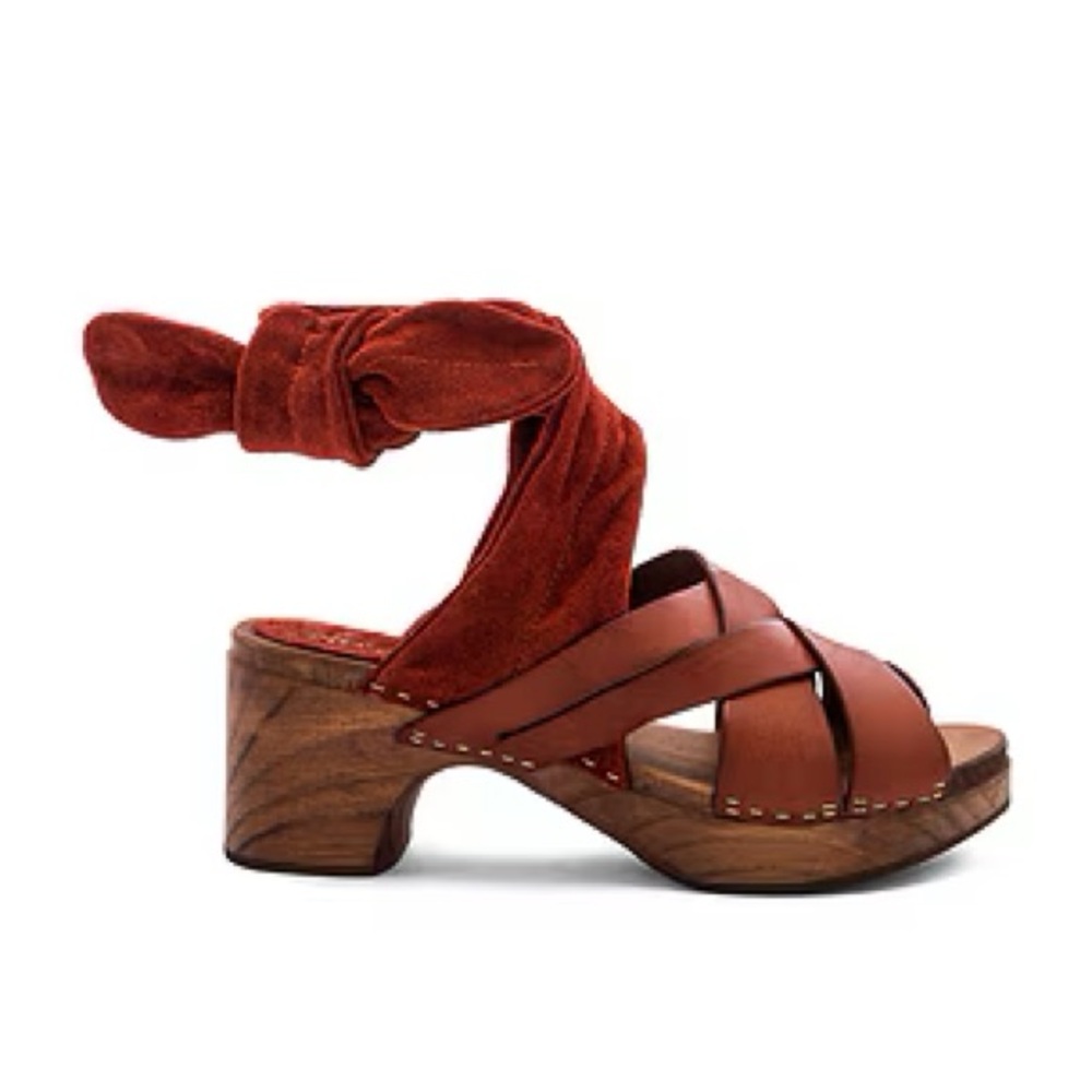 Free people Emmy wrap clog in brown
